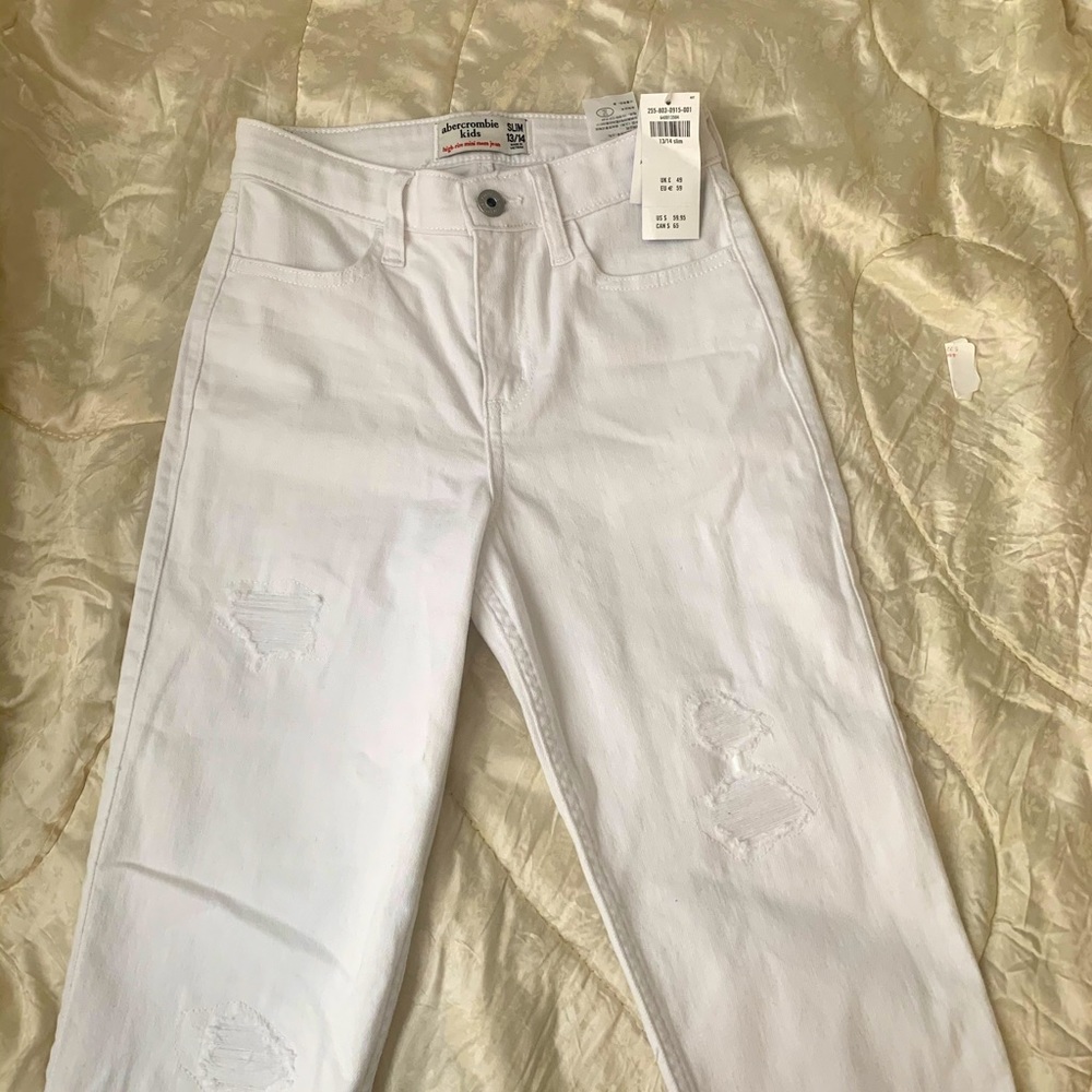 Kids high rise mom jeans